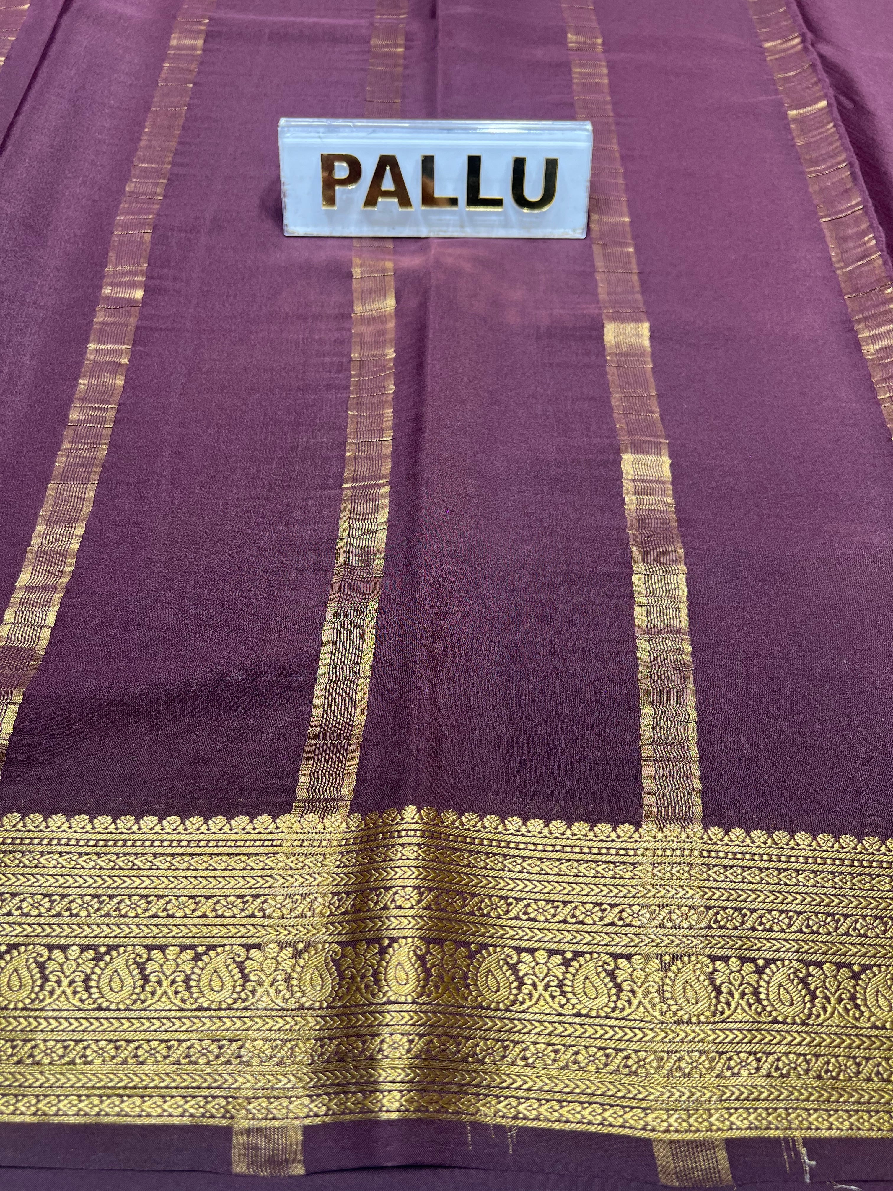 Pure Mysore Silk Saree.