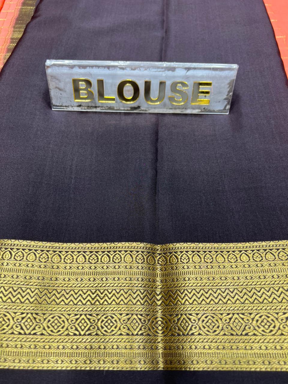 Pure Mysore Silk Saree.