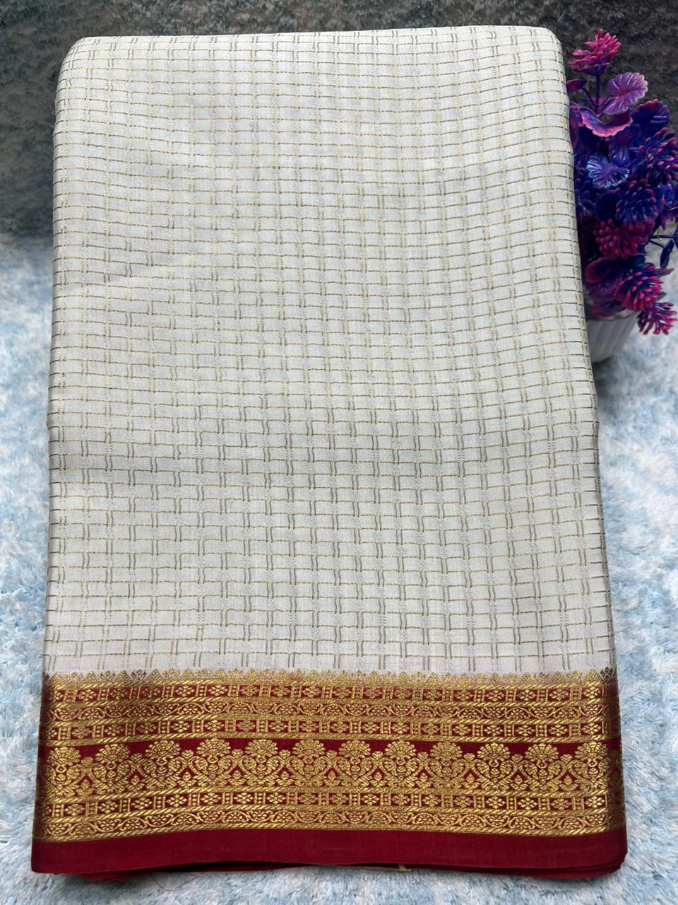 Pure Mysore Silk Saree.