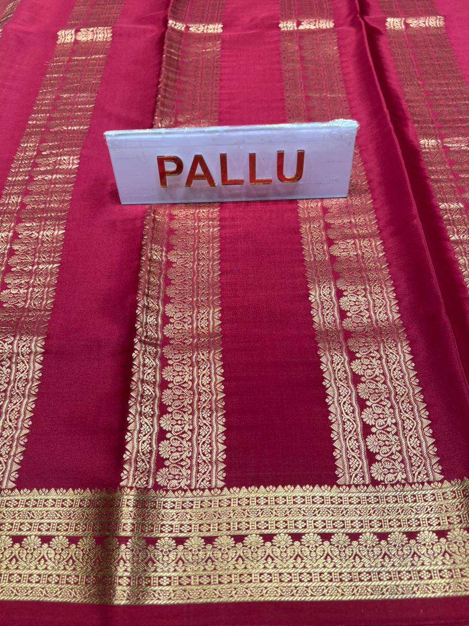 Pure Mysore Silk Saree.