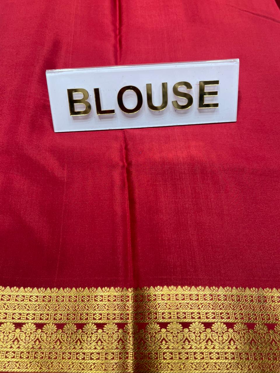 Pure Mysore Silk Saree.