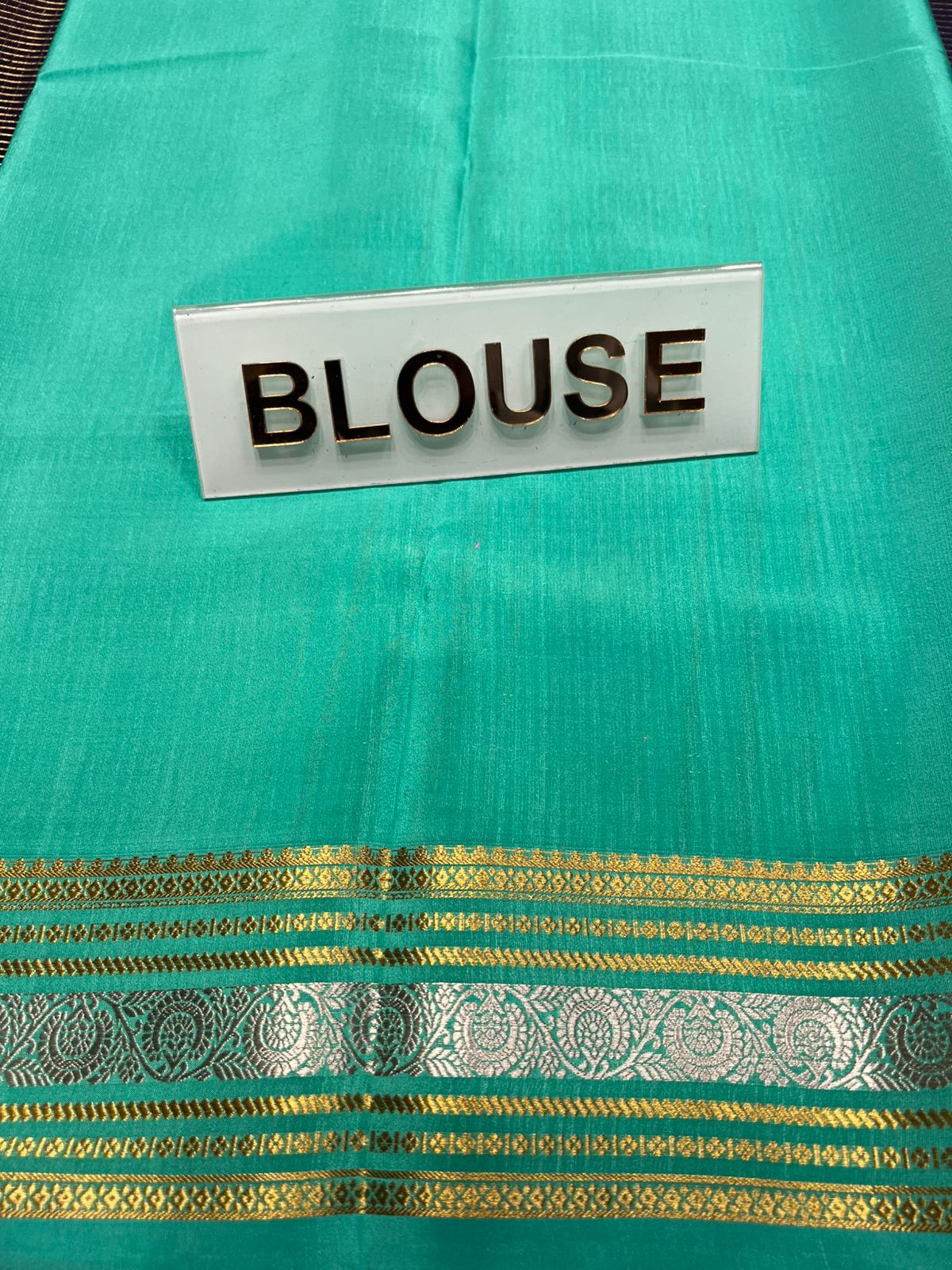 Pure Mysore Silk Saree.