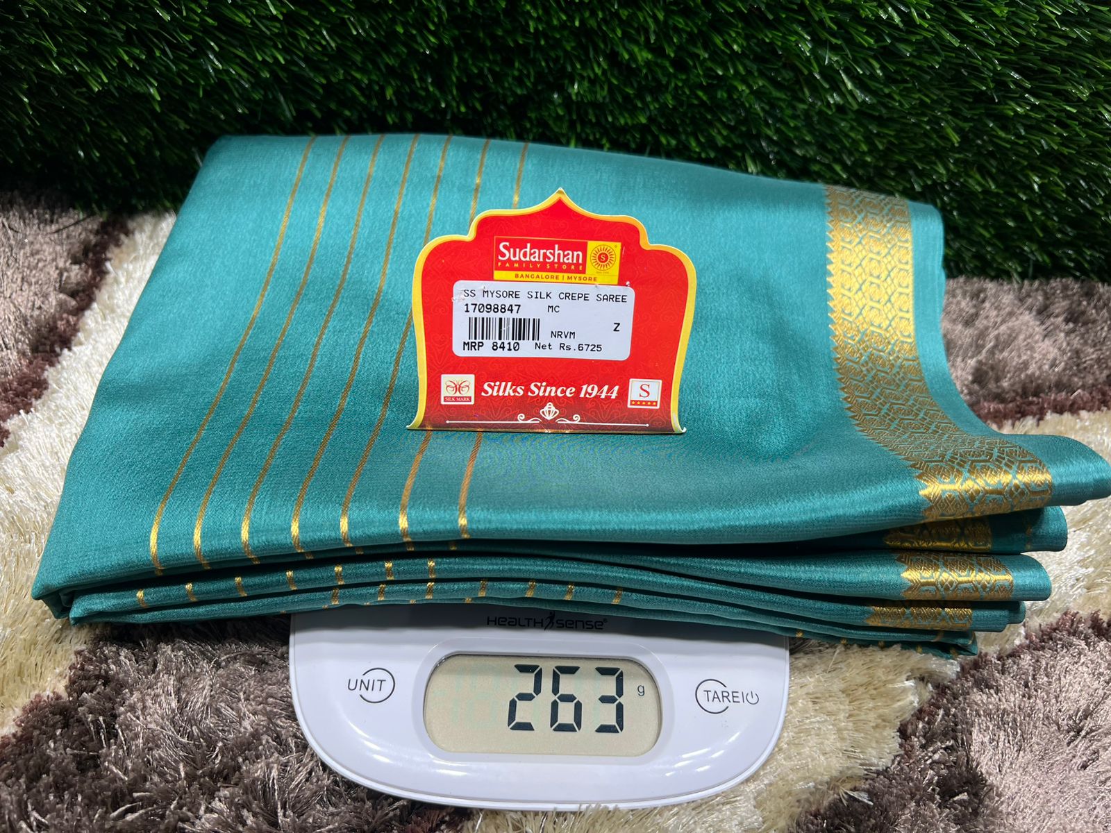 Pure Mysore Silk Saree ( 60Grams )