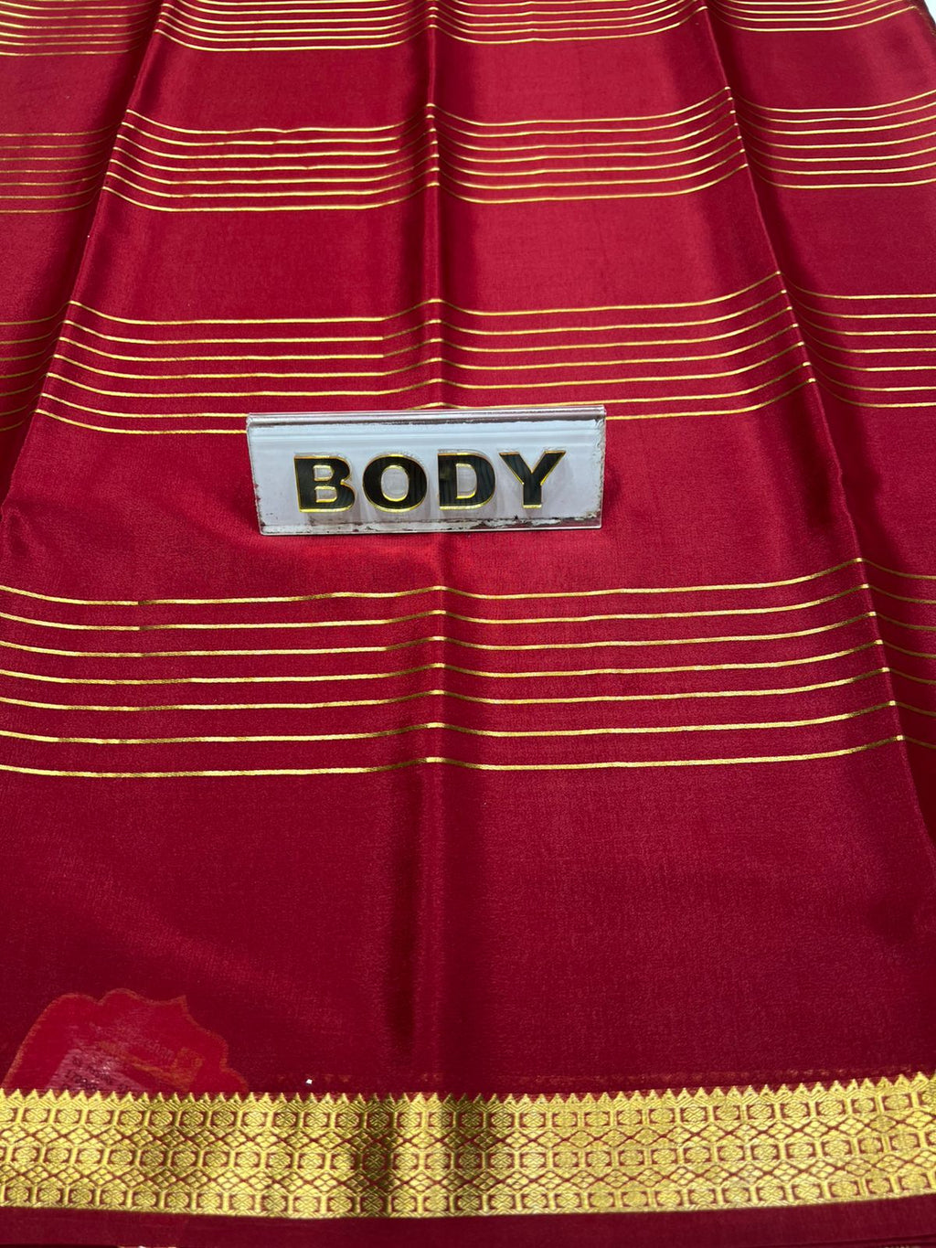 Pure Mysore Silk Saree ( 60Grams )