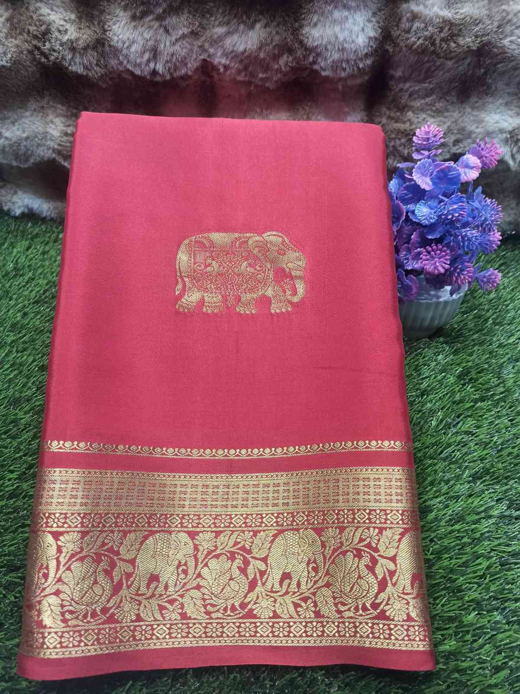 Pure Mysore Silk Saree.
