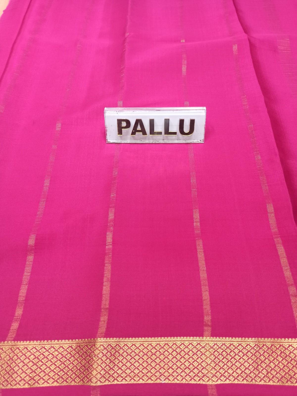 Pure Mysore Silk Saree.