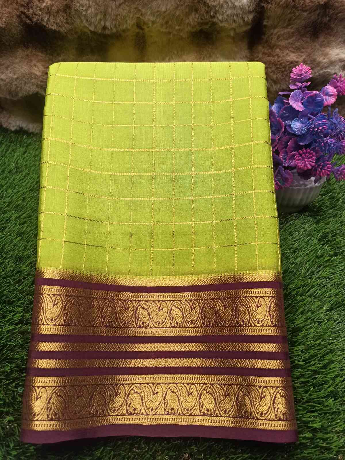 Pure Mysore Silk Saree.