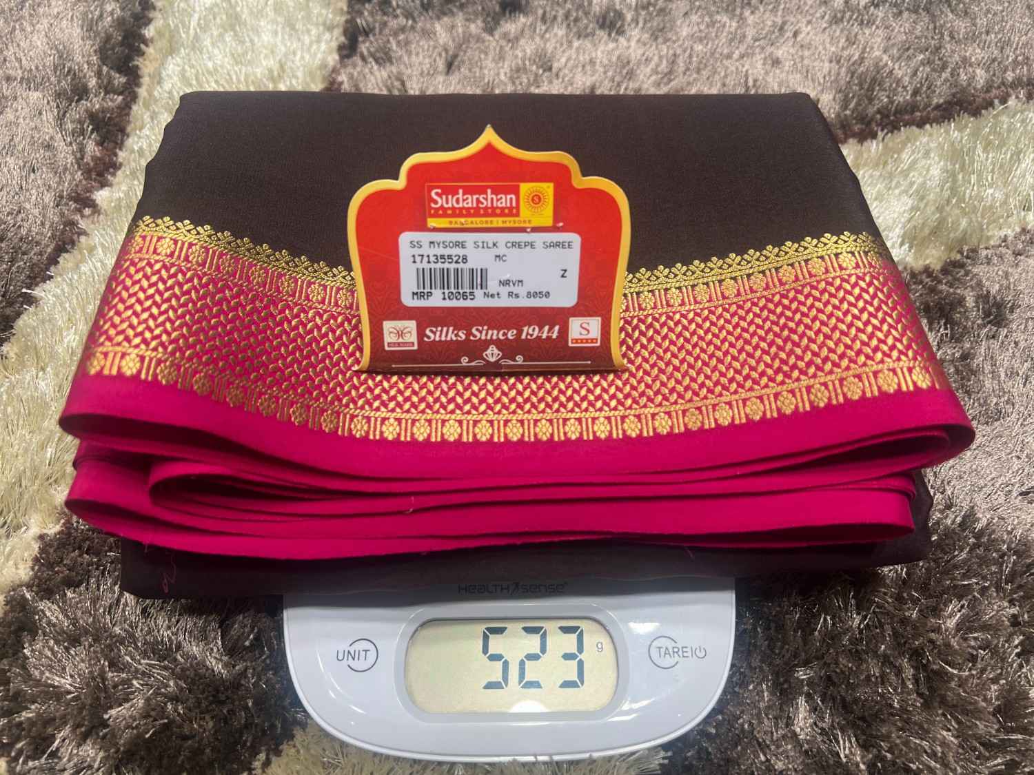 Pure Mysore Silk Saree.