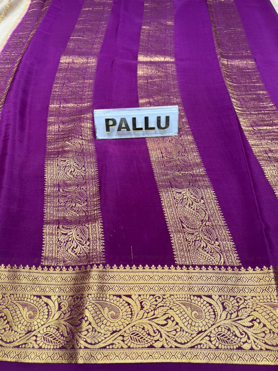 Pure Mysore Silk Saree.