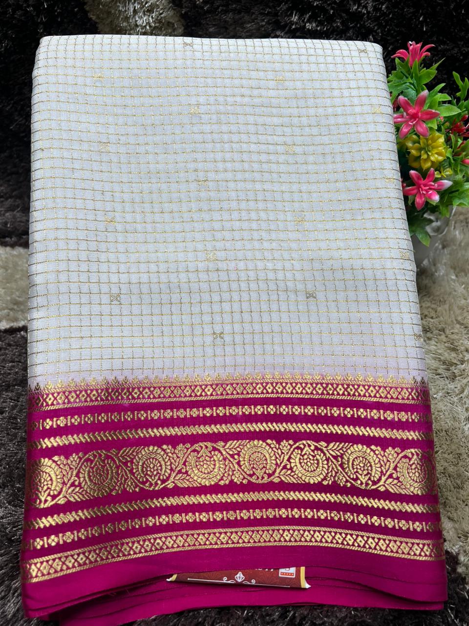 Pure Mysore Silk Saree.