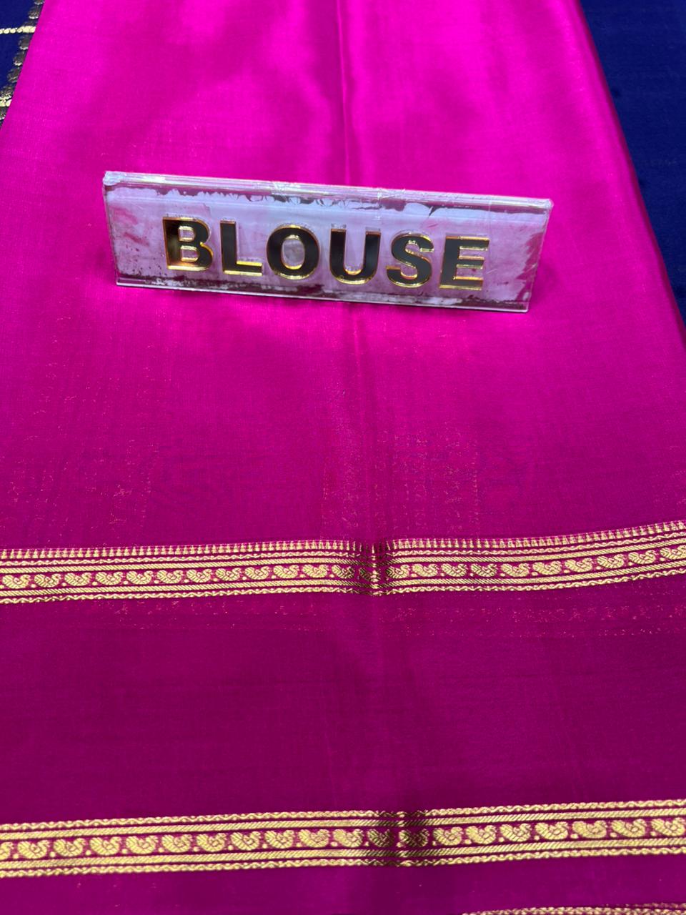 Pure Mysore Silk Saree.