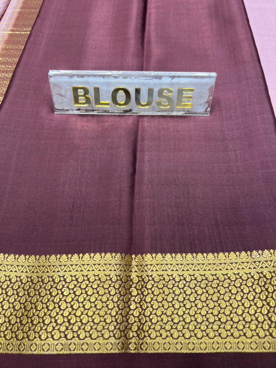Pure Mysore Silk Saree.