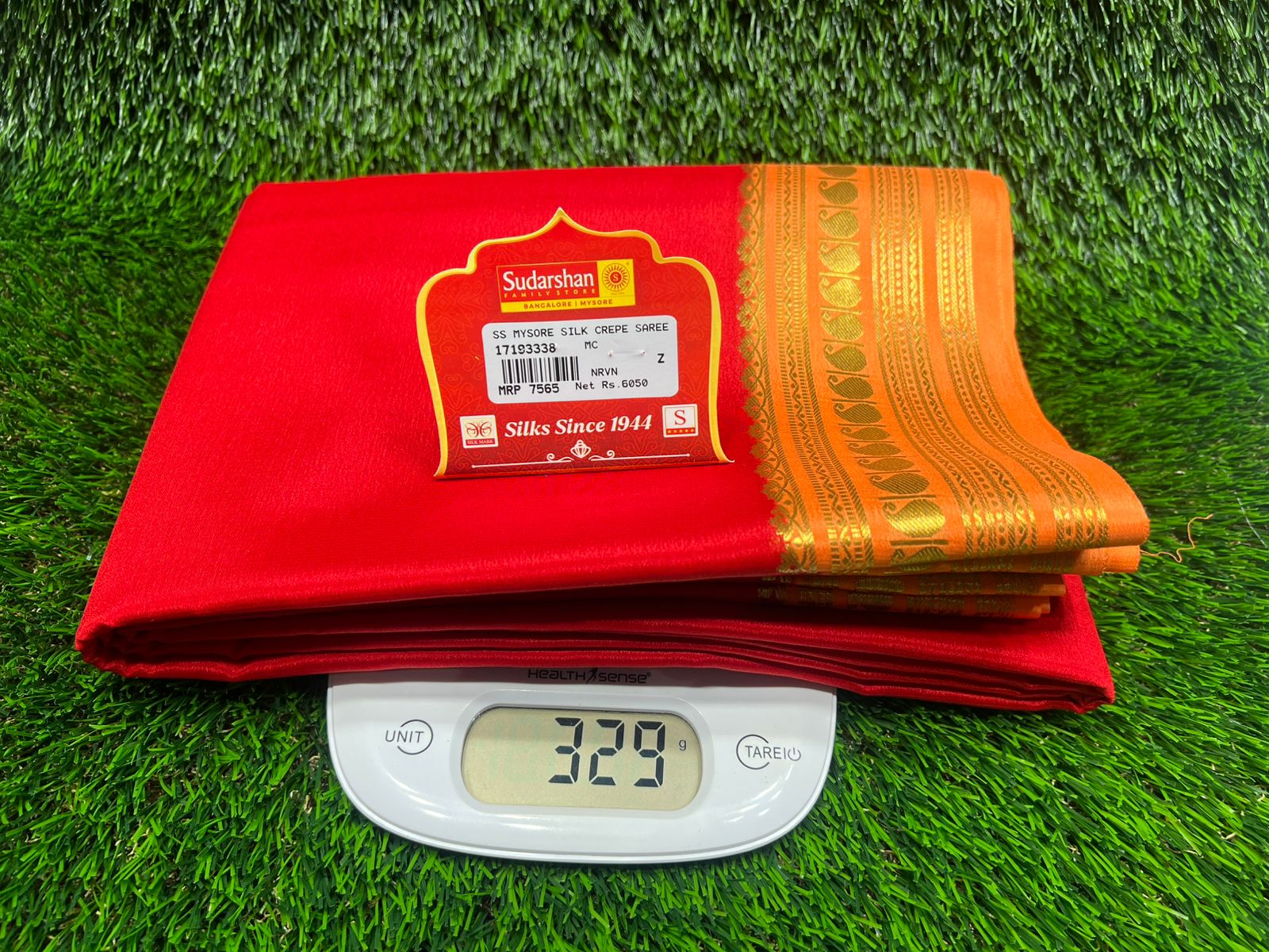 Pure Mysore Silk Saree ( 60Grams )