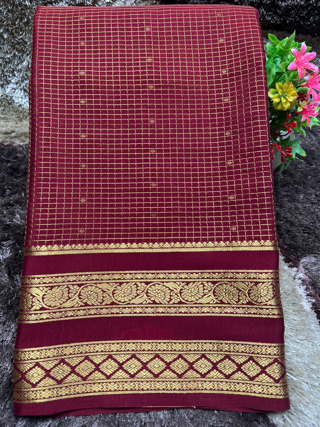 Pure Mysore Silk Saree.