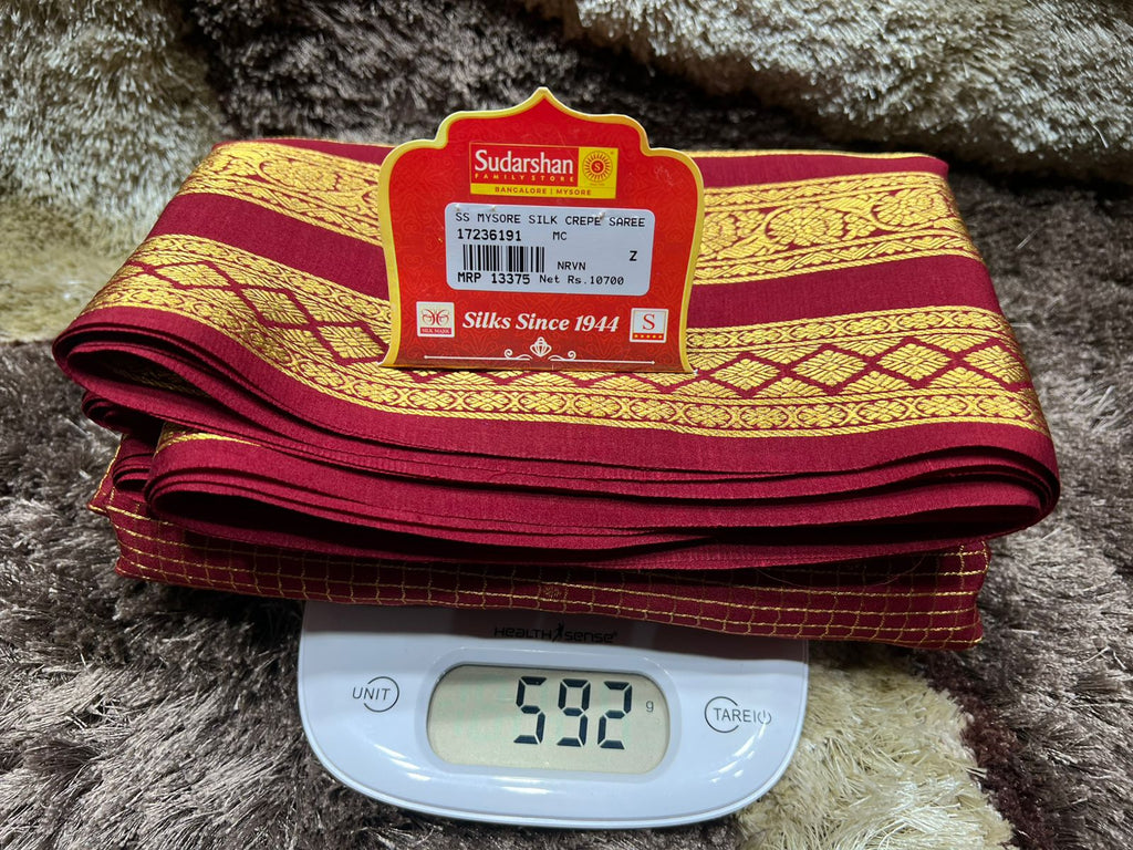 Pure Mysore Silk Saree.