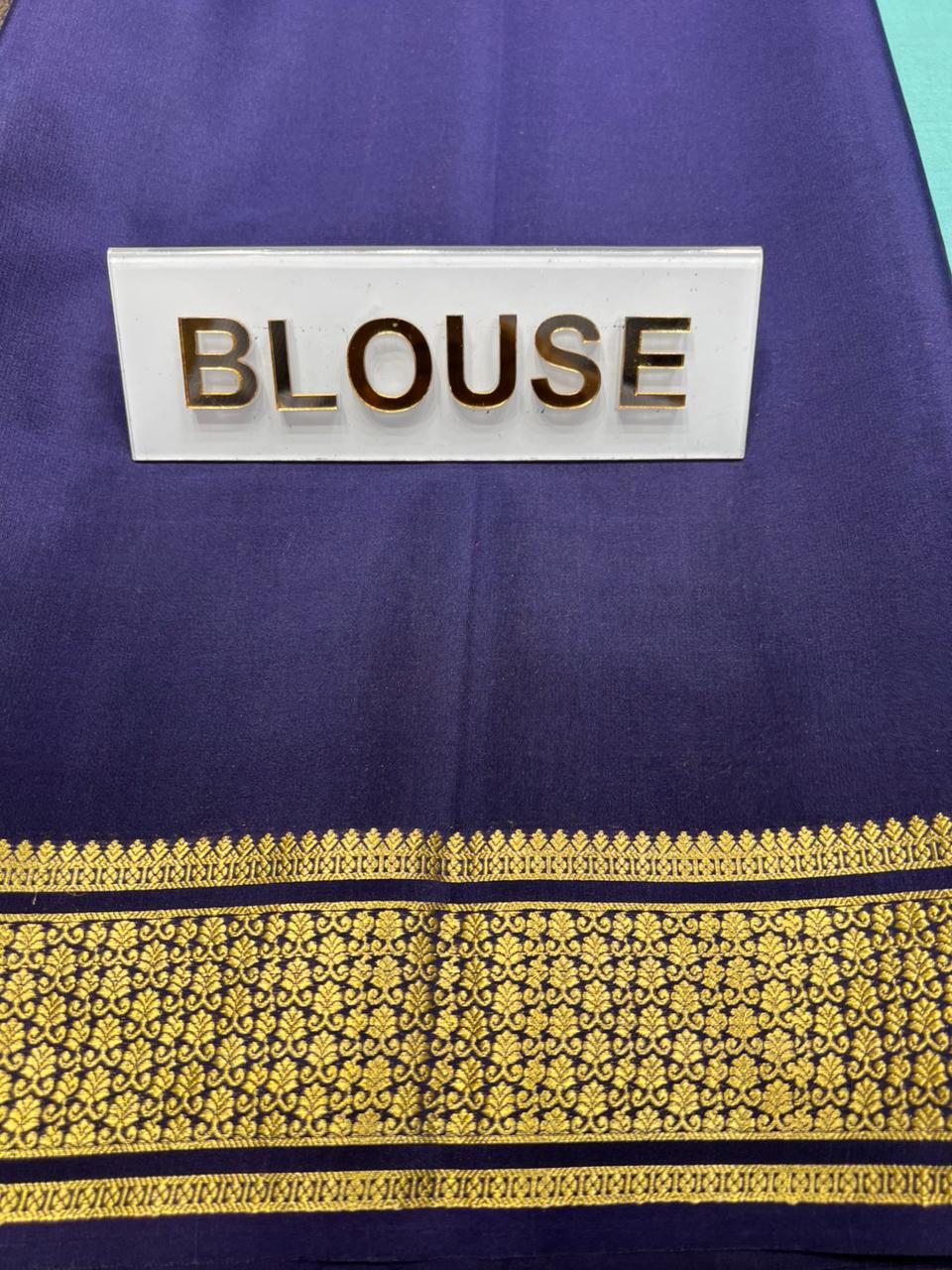 Pure Mysore Silk Saree.