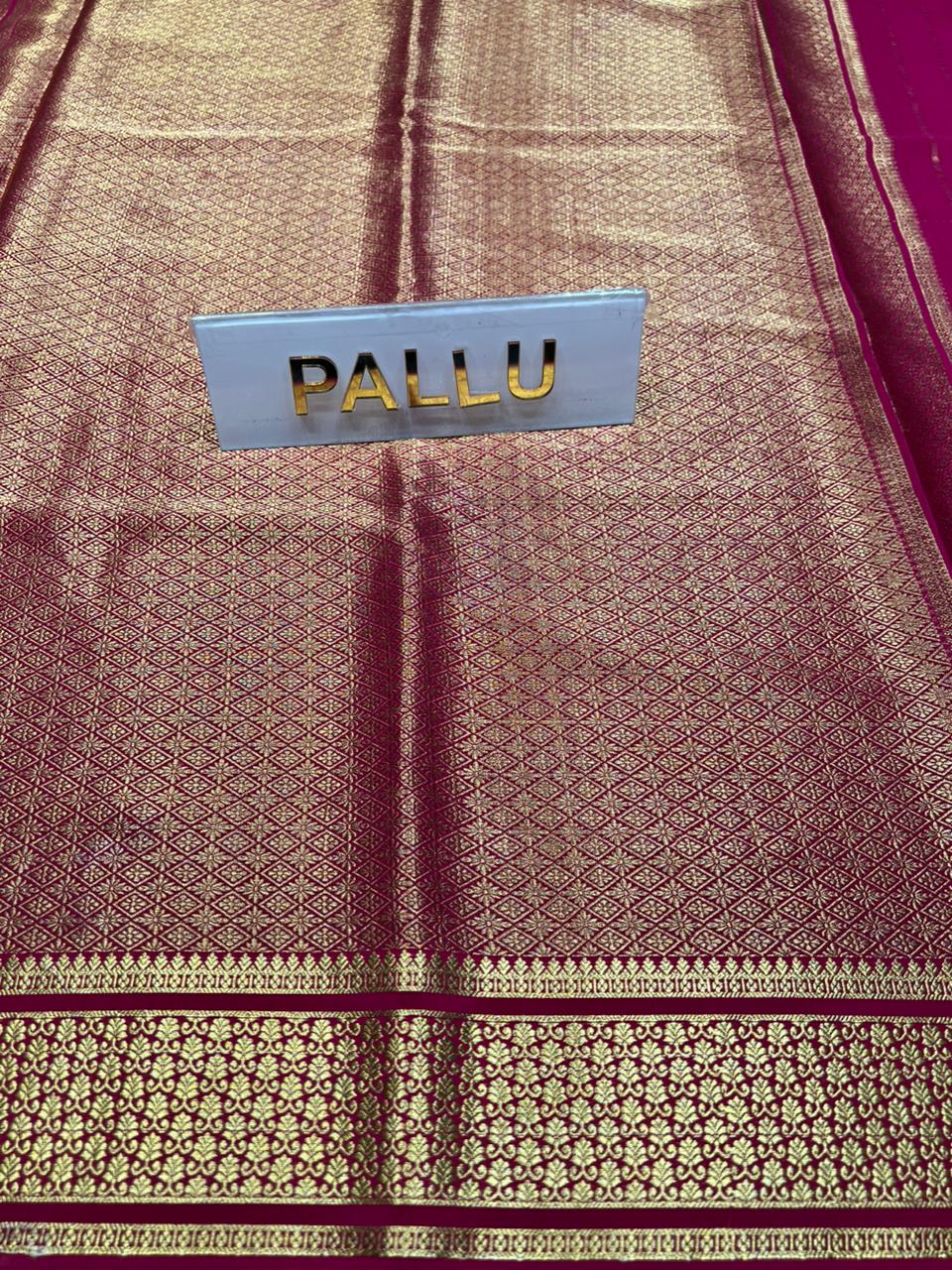 Pure Mysore Silk Saree.