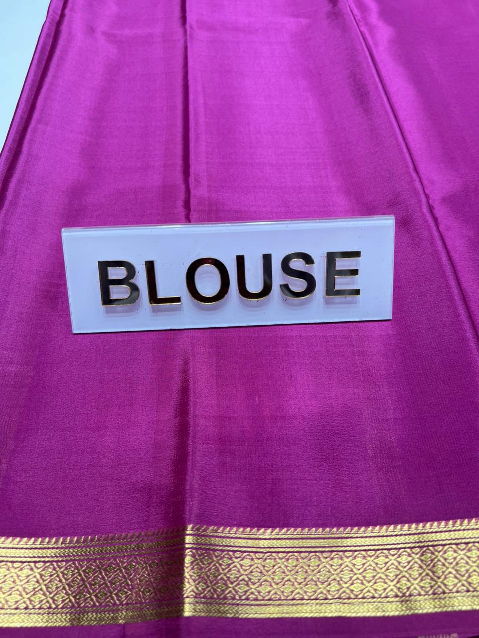 Pure Mysore Silk Saree ( 60Grams )