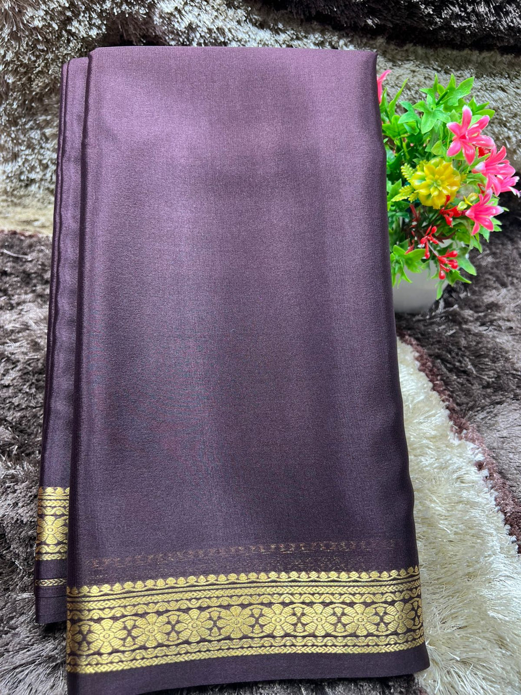 Pure Mysore Silk Saree ( 60Grams )