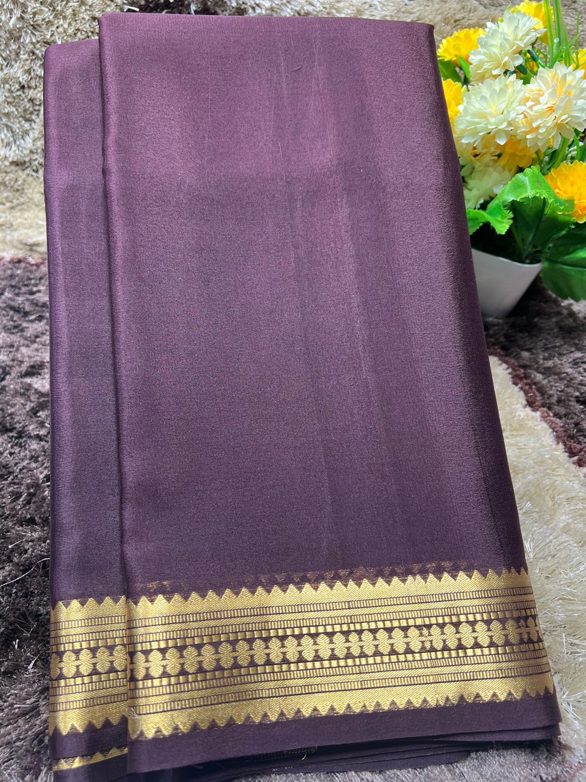 Pure Mysore Silk Saree ( 60Grams )