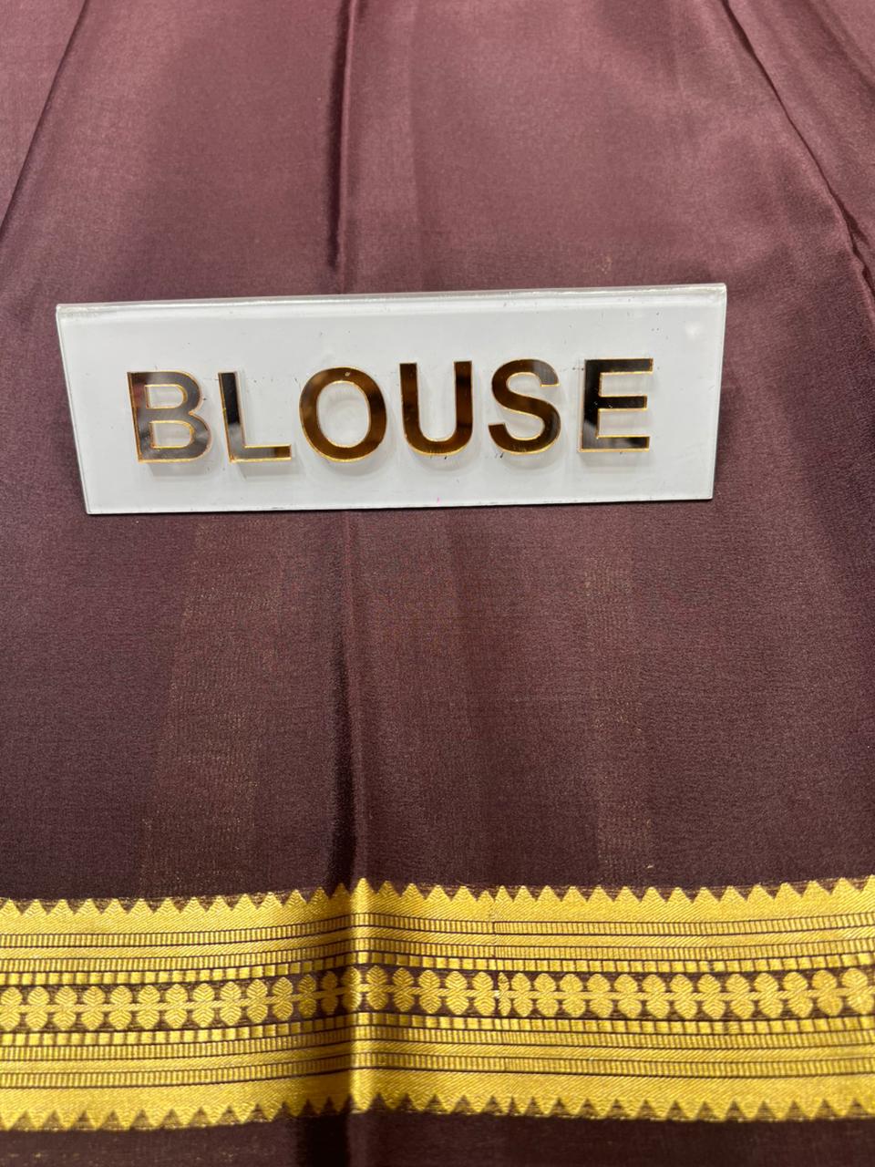 Pure Mysore Silk Saree ( 60Grams )