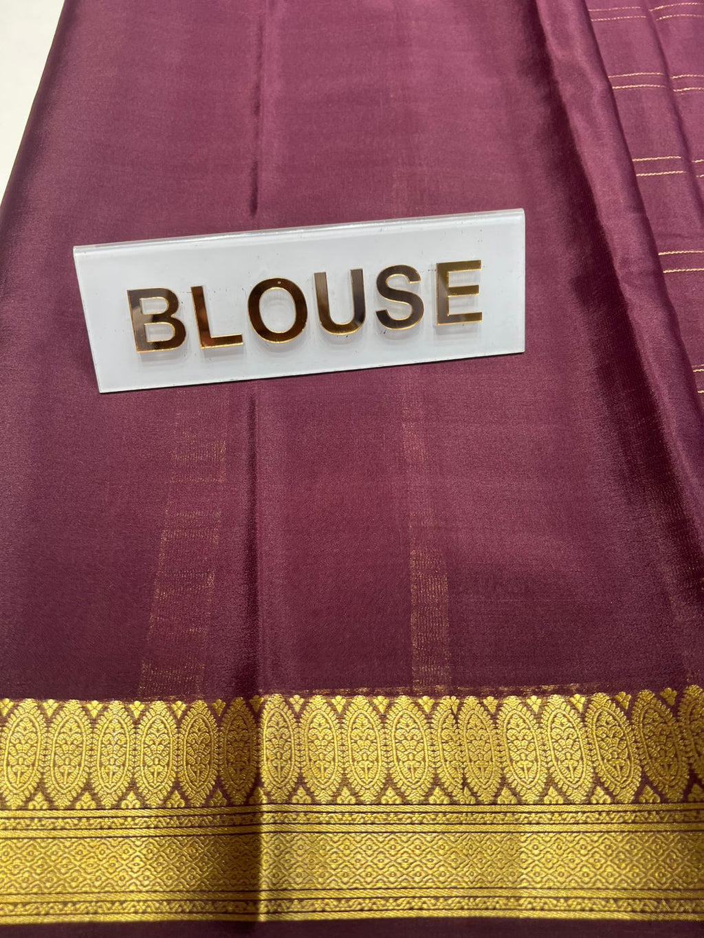 Pure Mysore Silk Saree ( 60Grams )