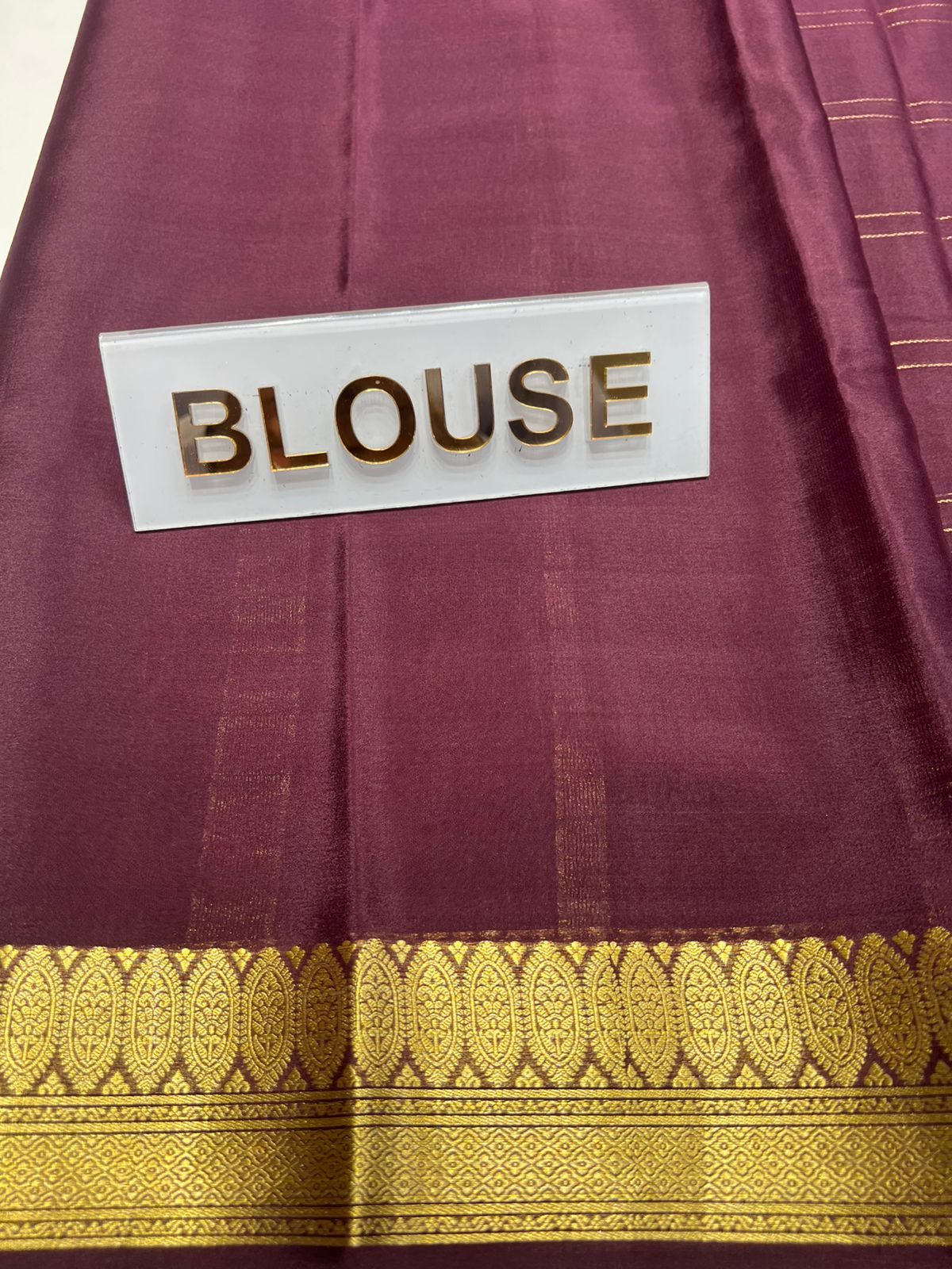 Pure Mysore Silk Saree ( 60Grams )