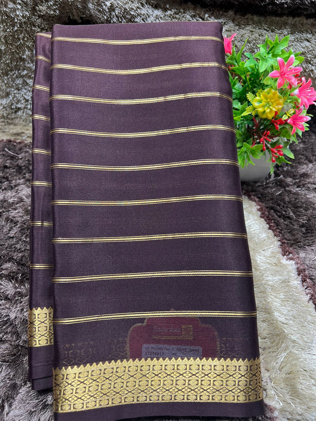 Pure Mysore Silk Saree ( 60Grams )
