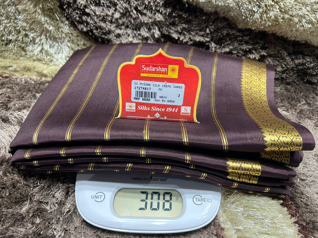 Pure Mysore Silk Saree ( 60Grams )