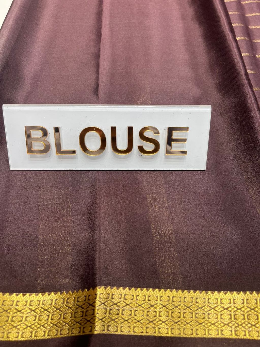 Pure Mysore Silk Saree ( 60Grams )