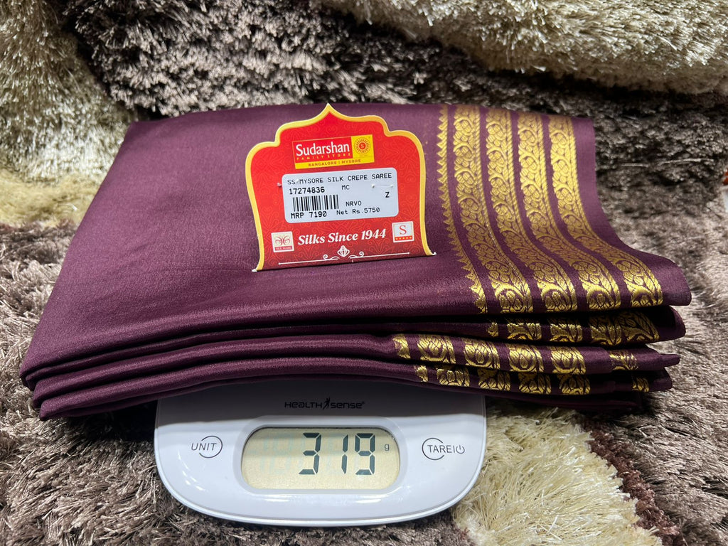 Pure Mysore Silk Saree ( 60Grams )