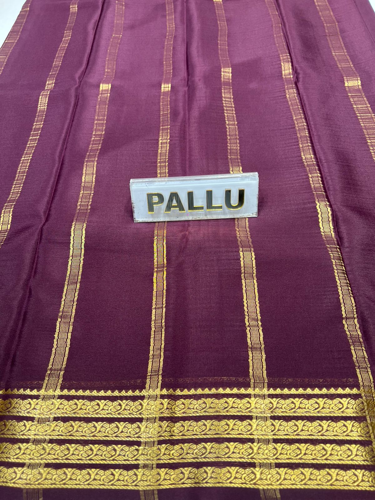 Pure Mysore Silk Saree ( 60Grams )
