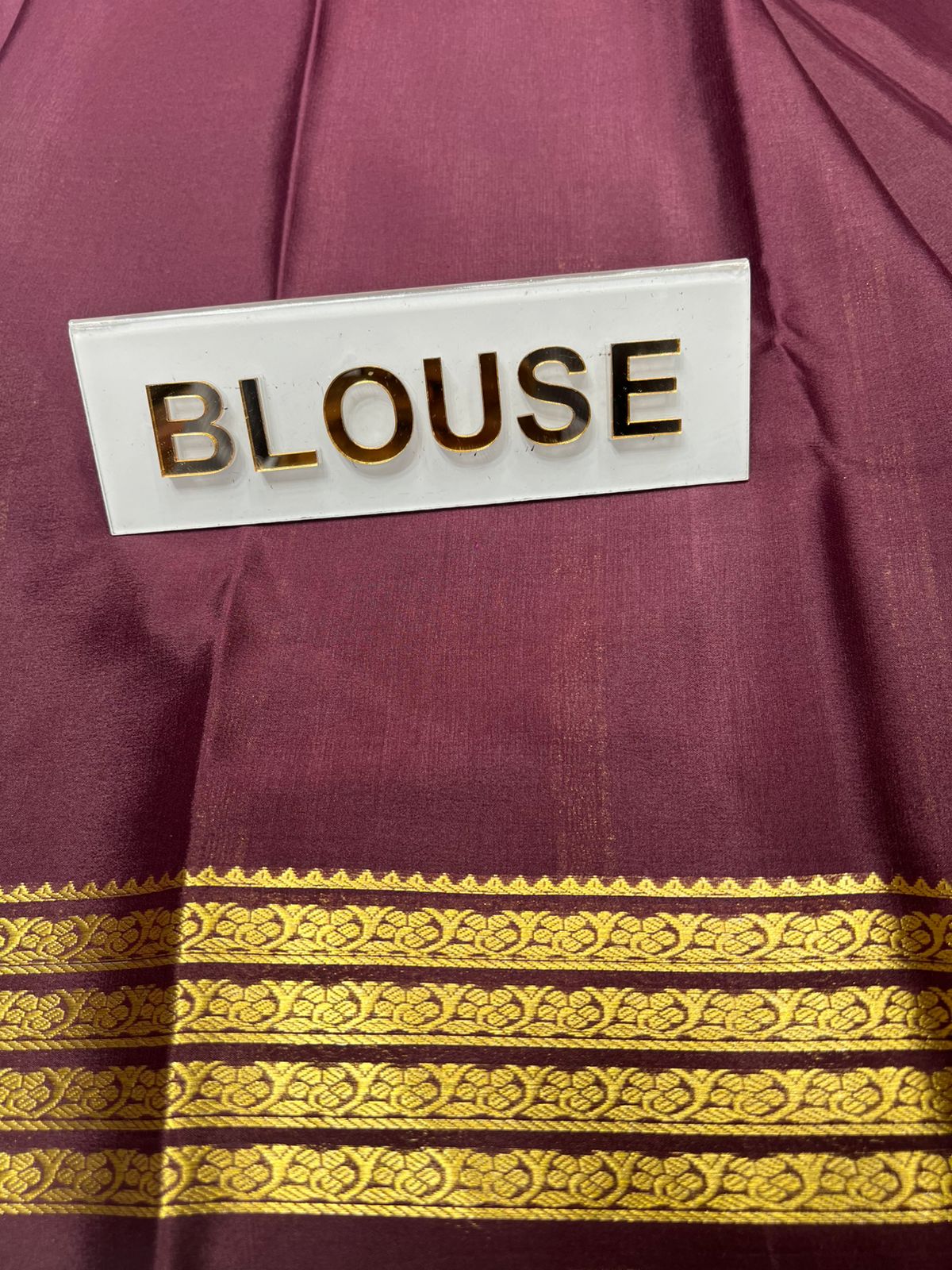 Pure Mysore Silk Saree ( 60Grams )