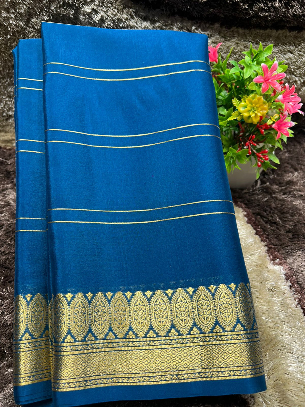 Pure Mysore Silk Saree ( 60Grams )