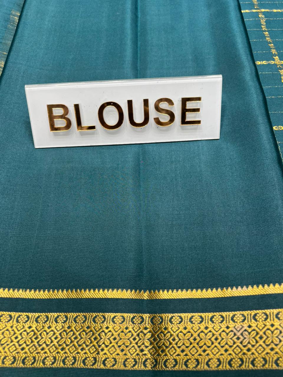 Pure Mysore Silk Saree.