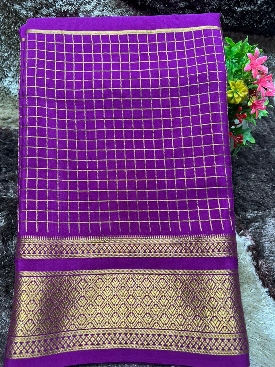 Pure Mysore Silk Saree.
