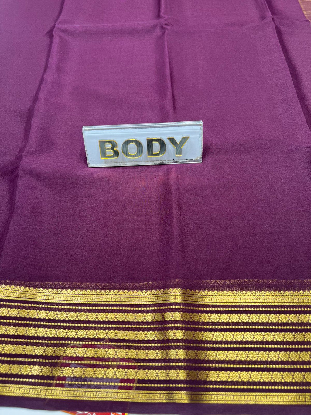 Pure Mysore Silk Saree ( 60Grams )