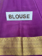 Pure Mysore Silk Saree.