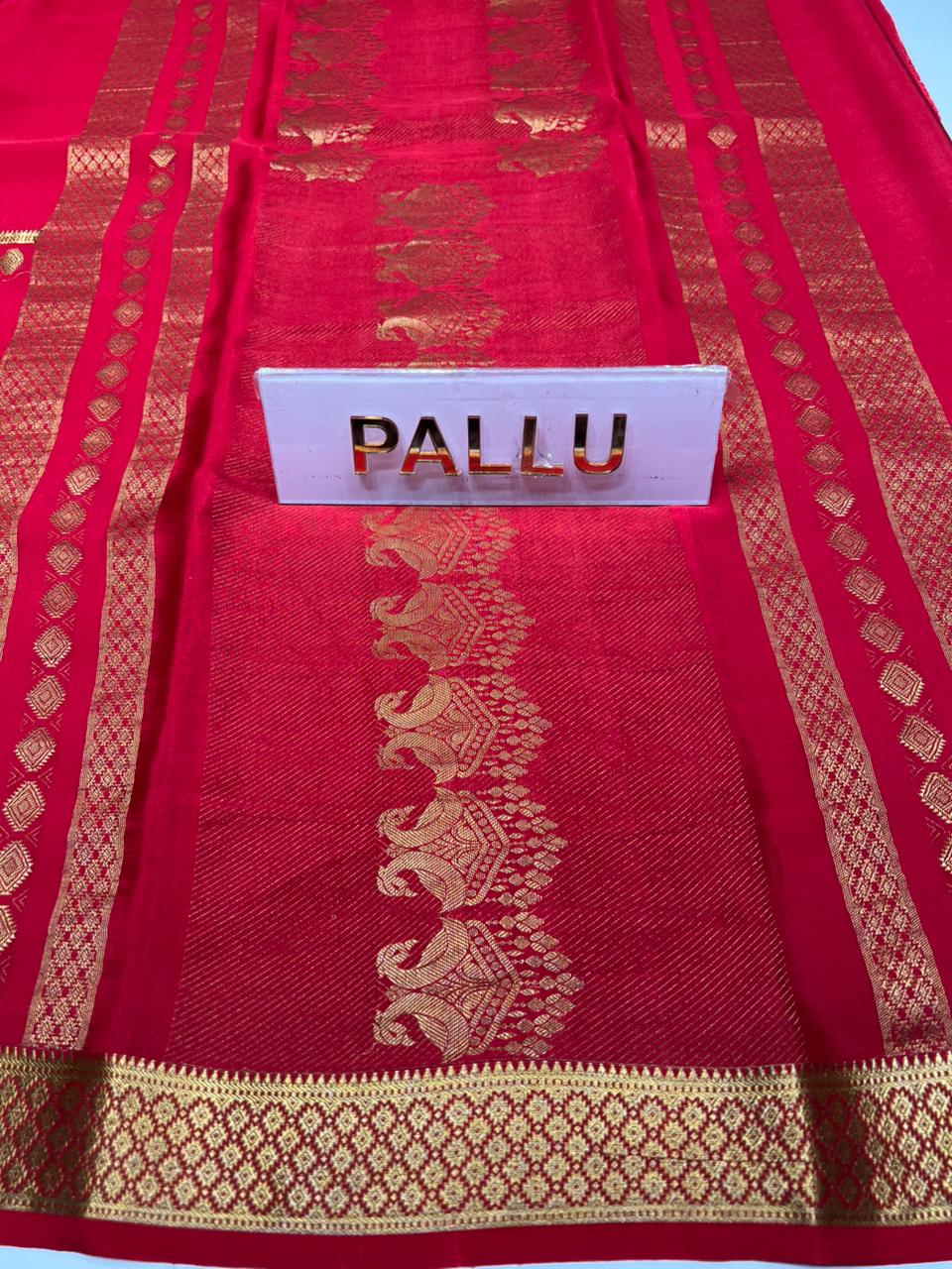 Pure Mysore Silk Saree.