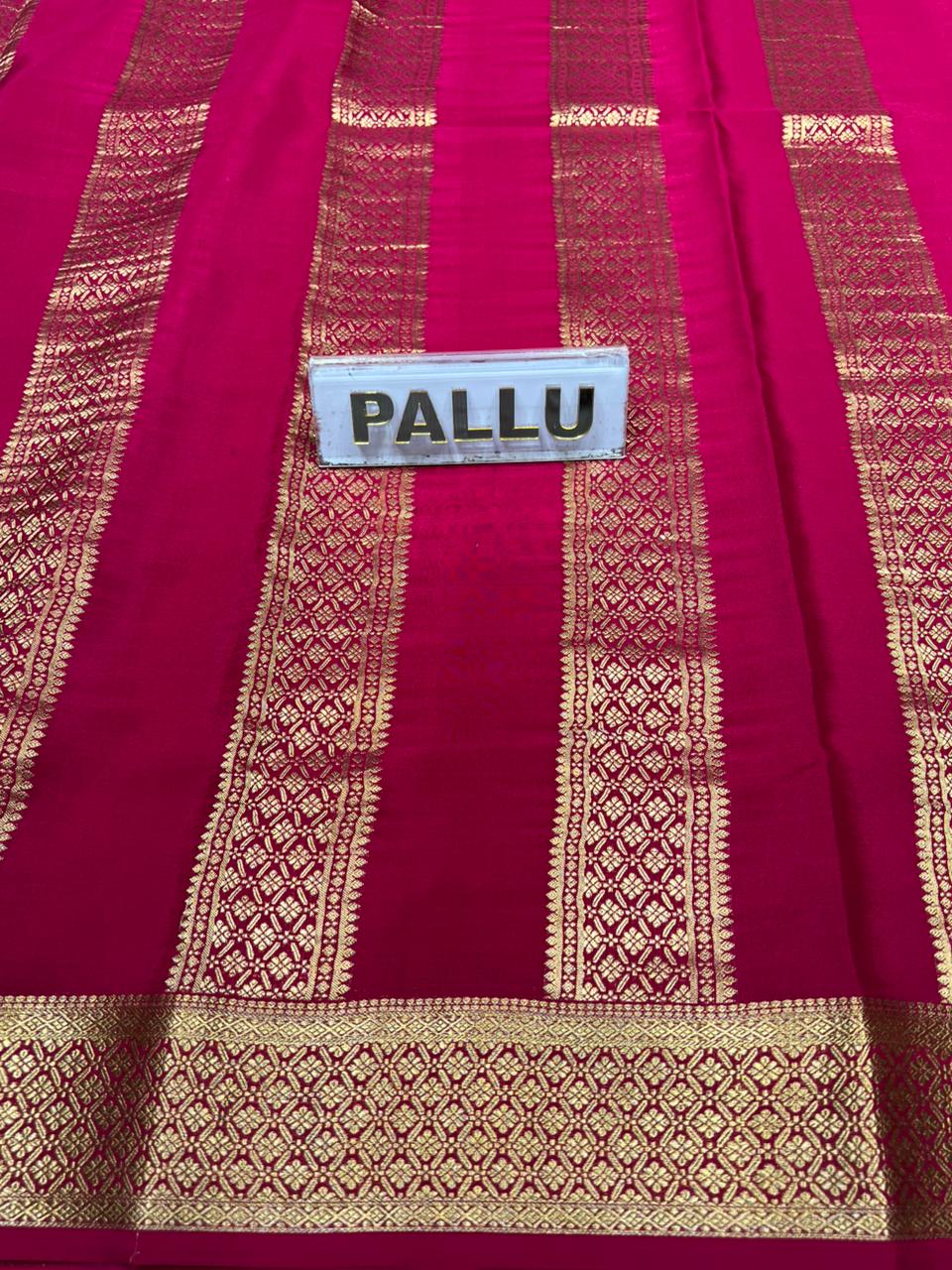 Pure Mysore Silk Saree.