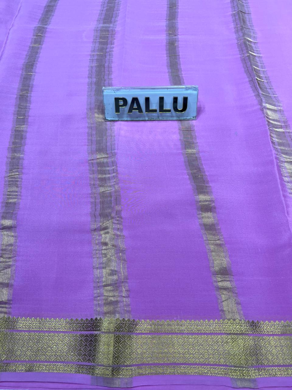 Pure Mysore Silk Saree.