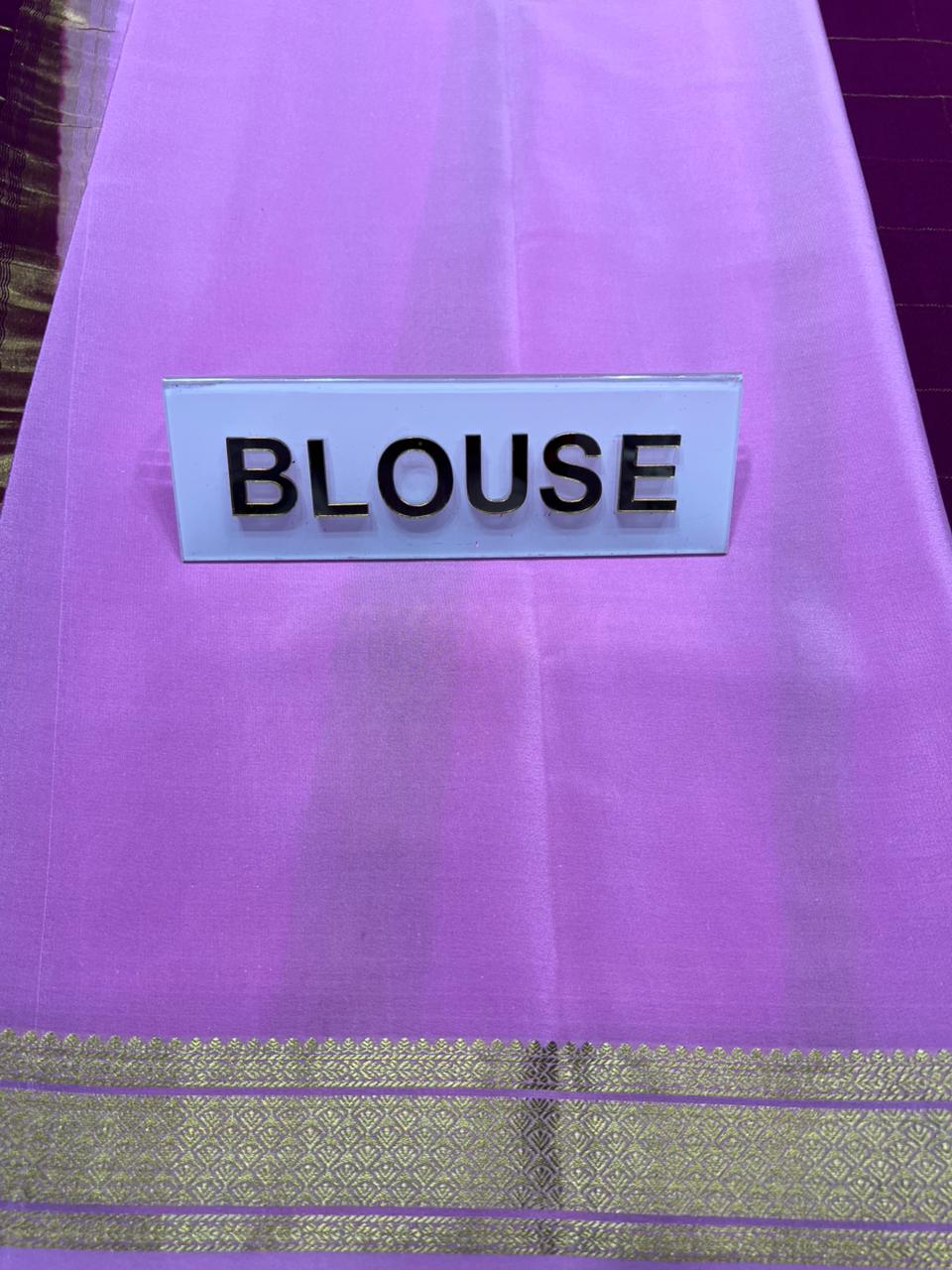 Pure Mysore Silk Saree.