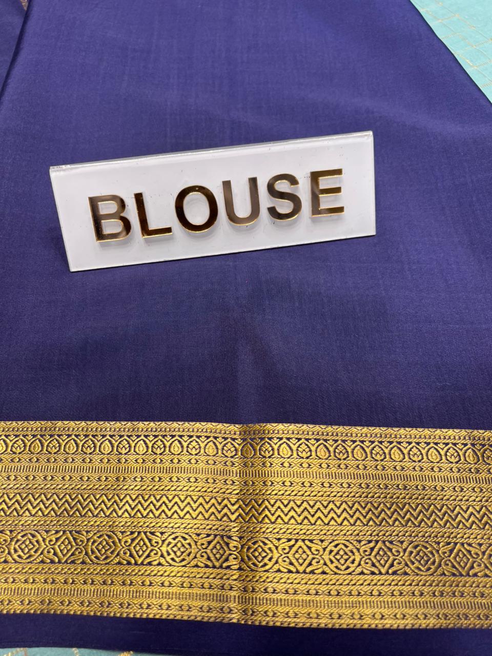 Pure Mysore Silk Saree.