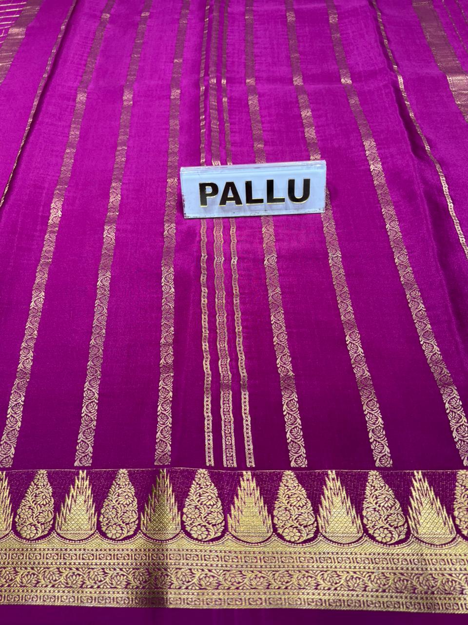 Pure Mysore Silk Saree.