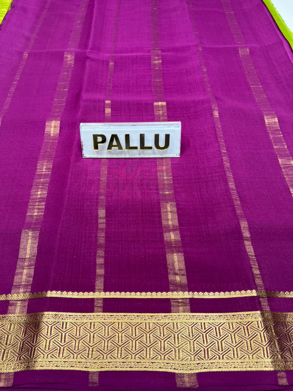 Pure Mysore Silk Saree.