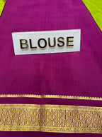Pure Mysore Silk Saree.