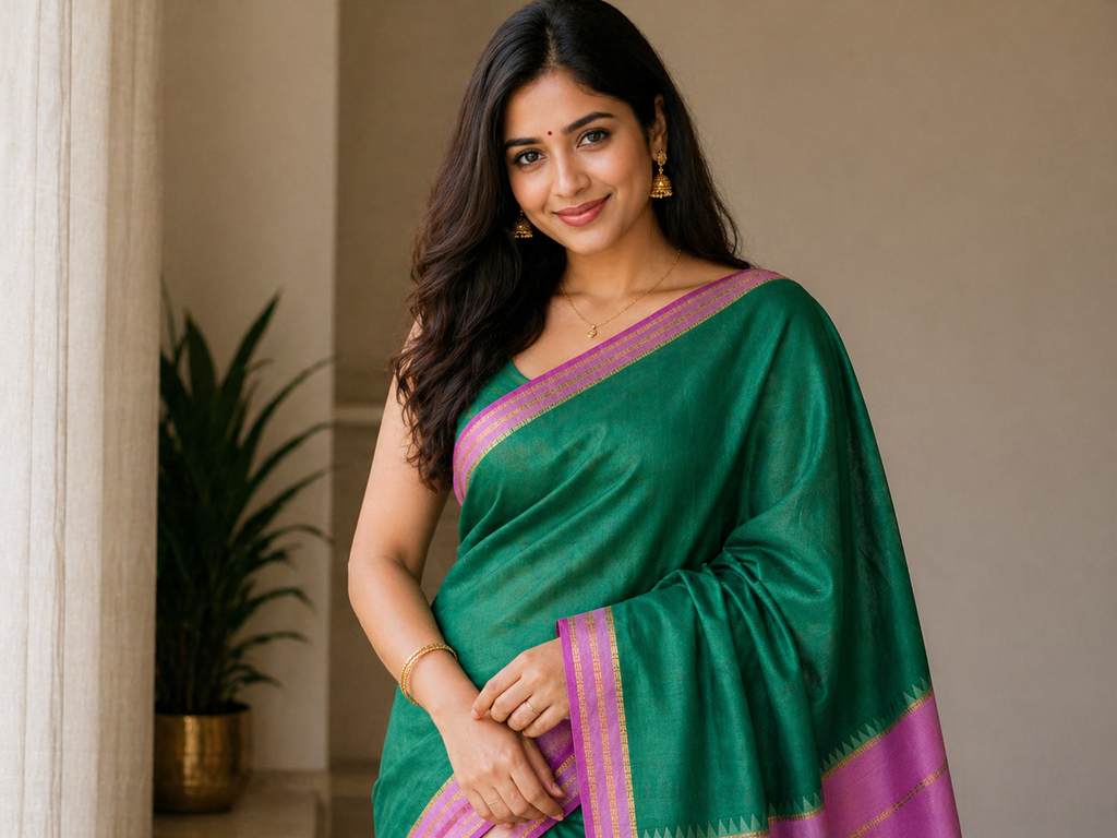 Pure Mysore Silk Saree.