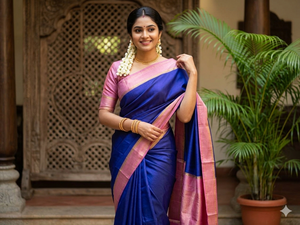 Pure Mysore Silk Saree.
