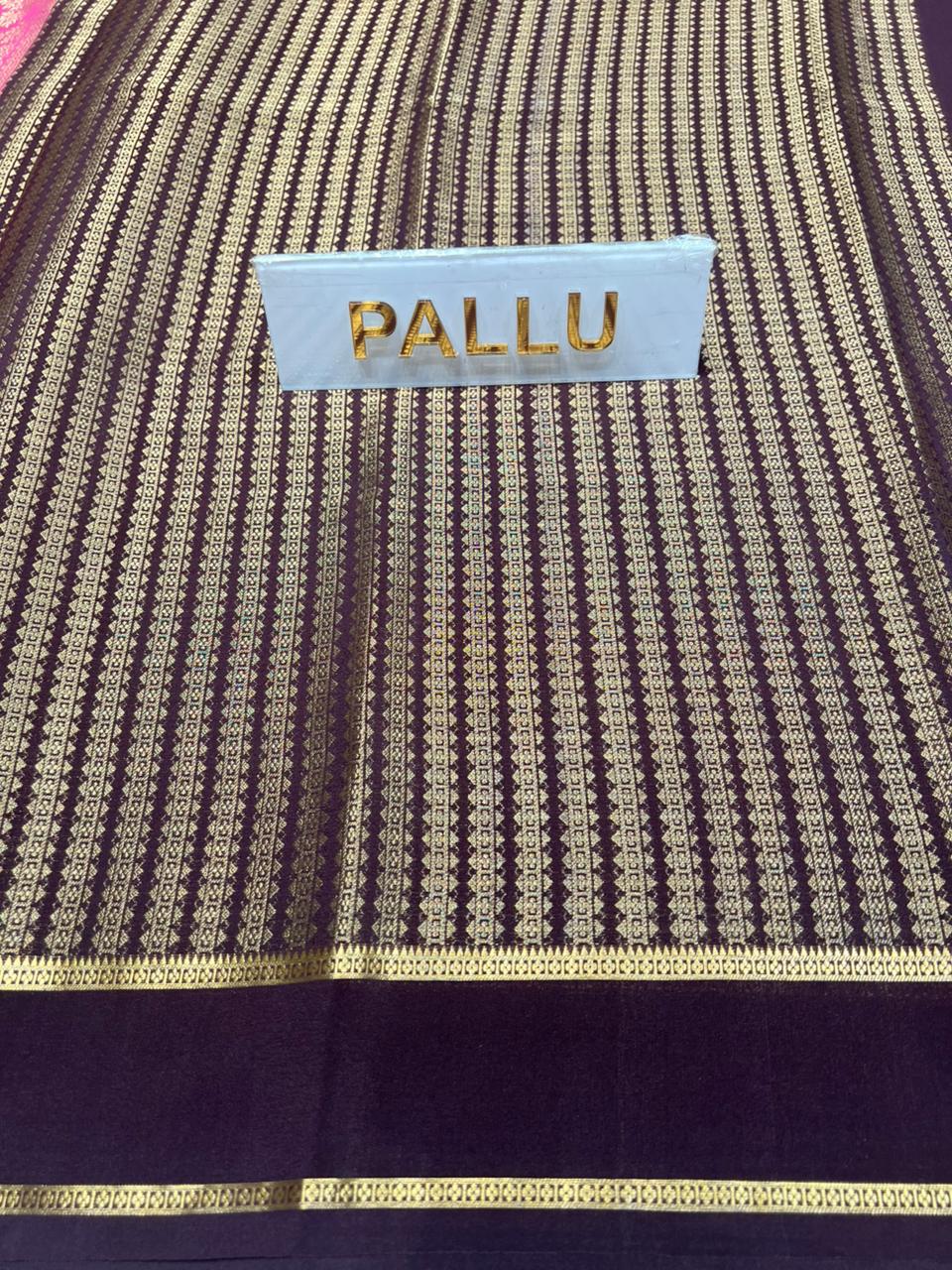 Pure Mysore Silk Saree.
