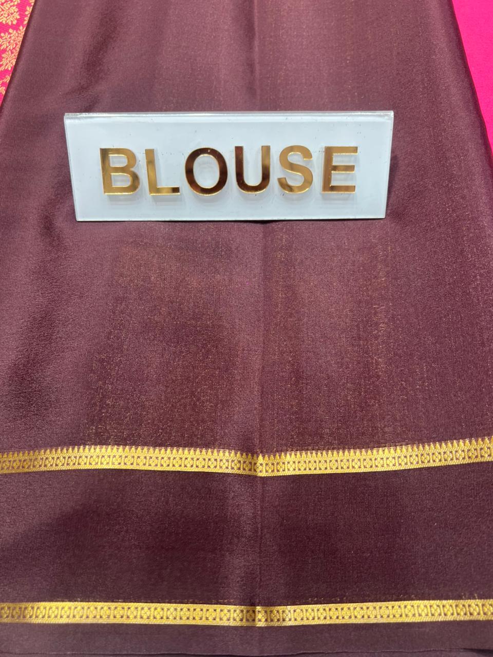 Pure Mysore Silk Saree.